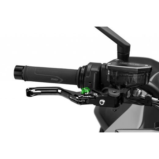 BRAKE LEVER WITHOUT ADAPTER PUIG 4.0 4130NV SHORT BLACK/GREEN