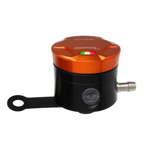 BRAKE FLUID RESERVOIR ACCOSSATO CNC-WORKED STRAIGHT BRACKET INCLUDED ORANGE