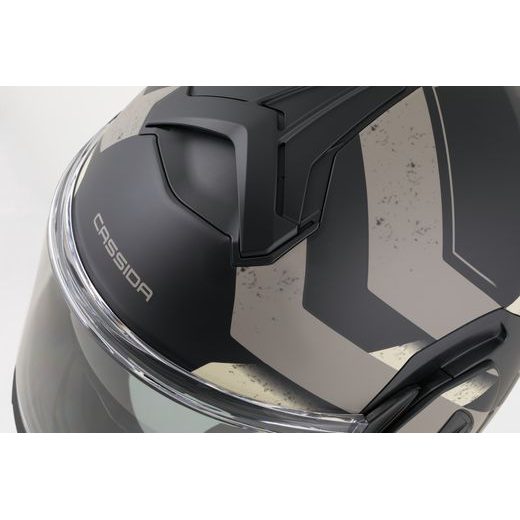 FULL FACE HELMET CASSIDA MULTIFLIP KORP BLACK MATT/SAND/KHAKI S