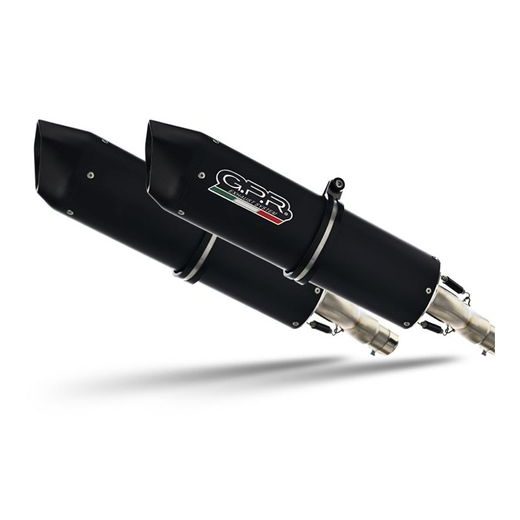 DUAL SLIP-ON EXHAUST GPR FURORE-X INOX H.81.1.CAT.FXSC MATTE BLACK INCLUDING REMOVABLE DB KILLERS, LINK PIPES AND CATALYSTS
