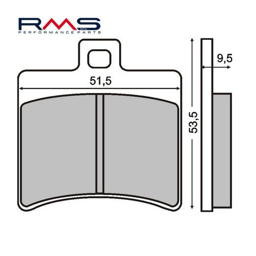 DISK PLOČICE RMS 225100310 ORGANIC