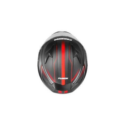 FULL FACE HELMET CASSIDA APEX FUSION BLACK MATT/ RED FLUO/ WHITE L