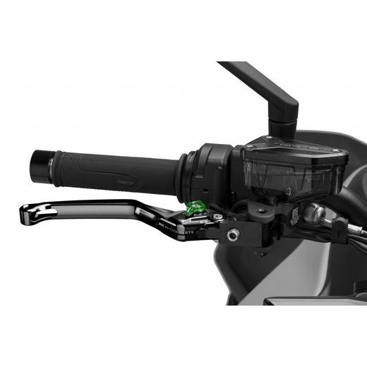 BRAKE LEVER WITHOUT ADAPTER PUIG 4.0 4120NV LONG BLACK/GREEN