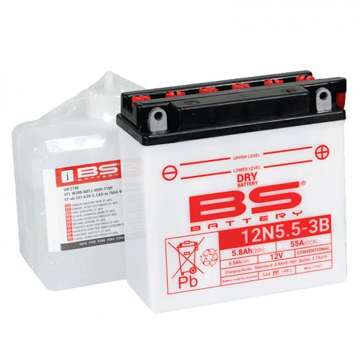 KONVENCIONALNI AKUMULATORI (INCL.ACID PACK) BS-BATTERY 12N5.5-3B ACID PACK INCLUDED
