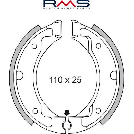 ČELJUSTI KOČNICA (PAKNE) RMS 225120050