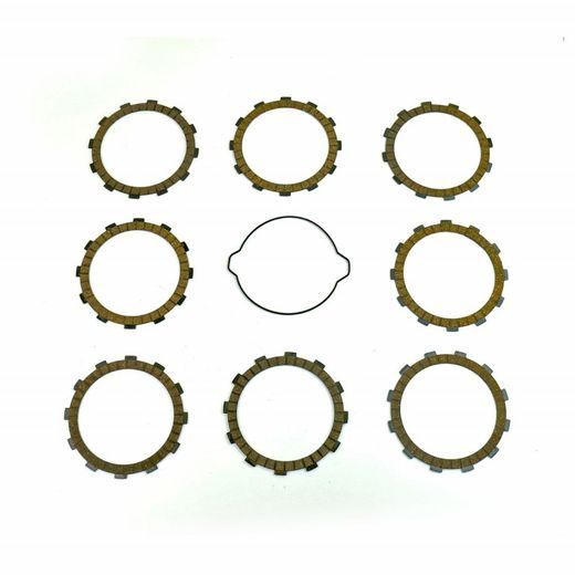 FRICTION PLATES KIT WITH CLUTCH COVER GASKET ATHENA P40230026