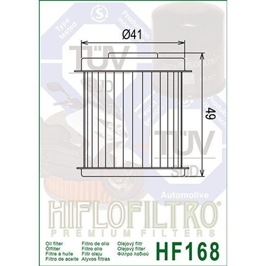 FILTER ULJA HIFLOFILTRO HF168