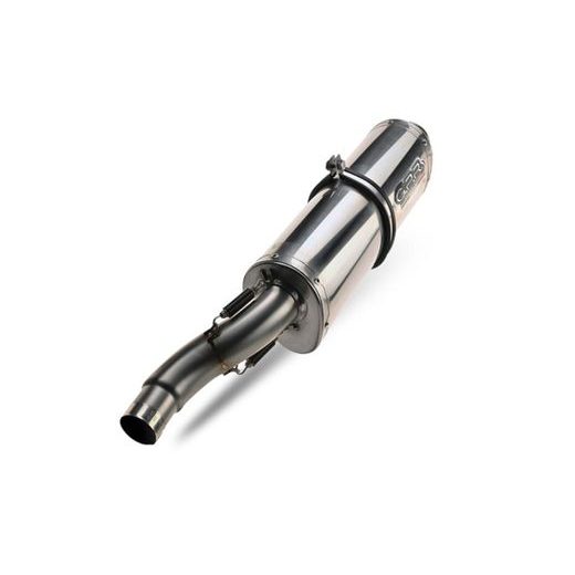 DUAL SLIP-ON EXHAUST GPR TRIOVAL D.15.24.TRI POLISHED STAINLESS STEEL INCLUDING REMOVABLE DB KILLERS AND LINK PIPES