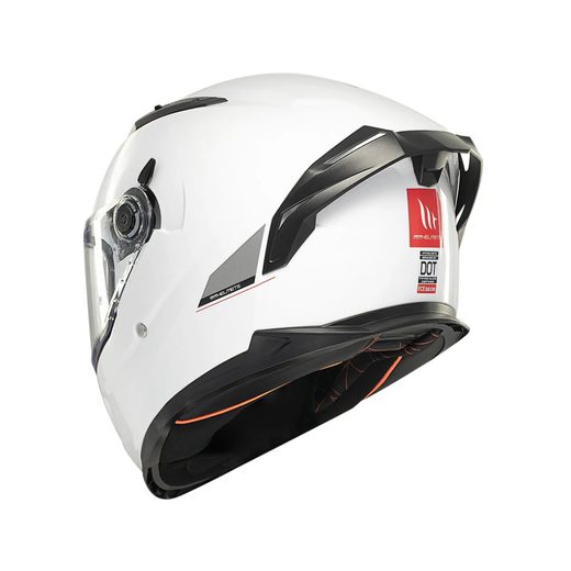 HELMET MT HELMETS BRAKER SV SOLID A0 GLOSS PEARL WHITE L
