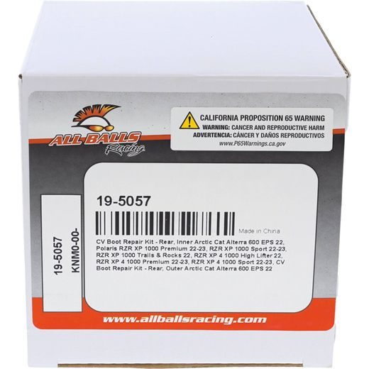 CV BOOT KIT ALL BALLS RACING CVB19-5057