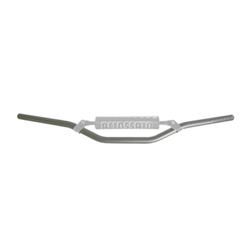 HANDLEBAR ACCOSSATO ALUMINIUM, 22 MM SILVER