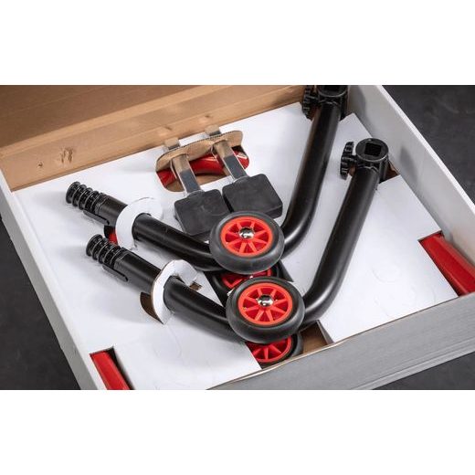 UNIVERSAL REAR STAND LV8 E620LG.KW WITH RUBBER CURSORS BLACK/WHITE