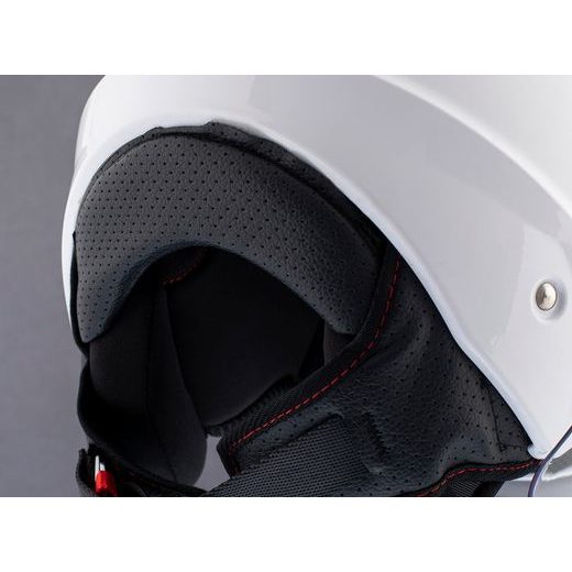 JET HELMET MT HELMETS LITE SOLID A0 GLOSS PEARL WHITE L KID