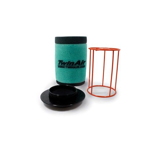 PRE-OILED AIR FILTER TWINAIR 156061P (FLAME RETARDENT) INCL. INTAKE(PE/PP) + CAGE
