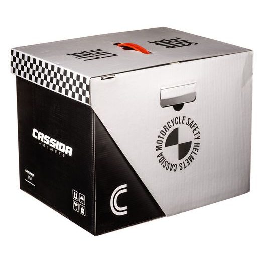 FULL FACE HELMET CASSIDA MODULO 2.1 PROFILE BLACK MATT/GREY/ORANGE S