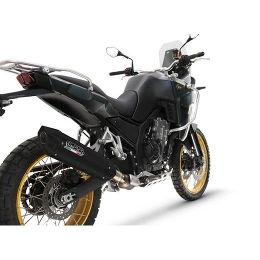 SLIP-ON EXHAUST GPR FURORE-X TITANIO NERO KOV.1.FUXTITBL TITANIUM MATTE BLACK INCLUDING LINK PIPE AND REMOVABLE DBKILLER