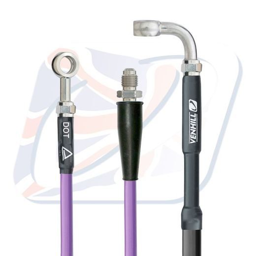 REAR BRAKE HOSE VENHILL K02-2-032/P-PU PURPLE