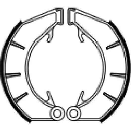 ČELJUSTI KOČNICA (PAKNE) FERODO 225129220