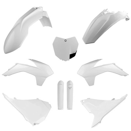 PLASTIC BODY KIT POLISPORT 91449 WHITE KTM