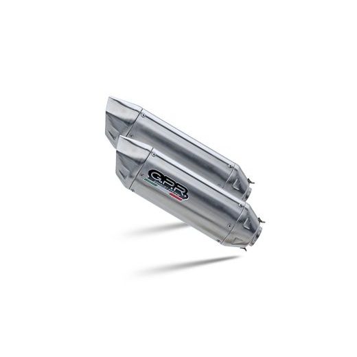 DUAL SLIP-ON EXHAUST GPR FURORE-X INOX D.124.FXSC MATTE BLACK
