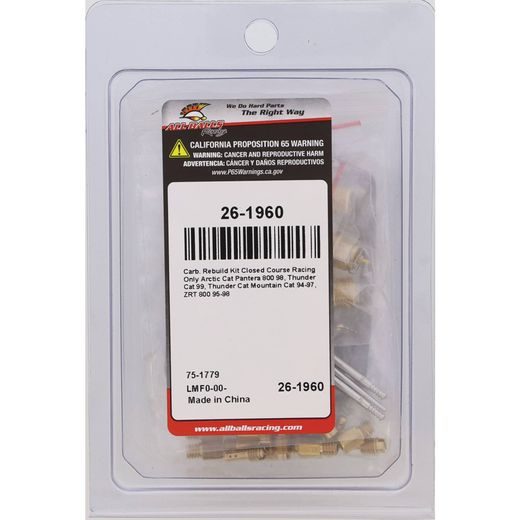 CARBURETOR REBUILD KIT ALL BALLS RACING CARK26-1960