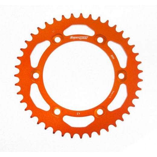 REAR ALU SPROCKET SUPERSPROX RAL-899:43-ORG ORANGE 43T, 525