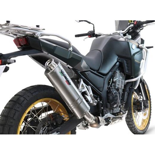 SLIP-ON EXHAUST GPR DUNE TRIOVALE TITANIO KOV.2.DUNE TITANIUM INCLUDING REMOVABLE DB KILLER AND LINK PIPE