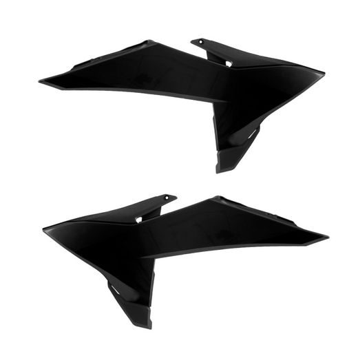 RADIATOR SCOOPS POLISPORT 8506100003 BLACK / BLACK