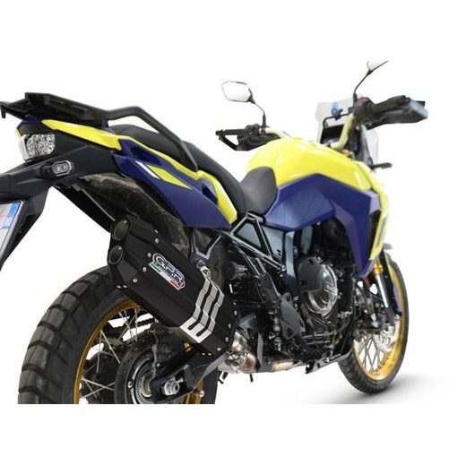 SLIP-ON EXHAUST GPR HYPER SONIC BLACK TITANIUM E5.S.207.HYSOBLK MATTE BLACK INCLUDING REMOVABLE DB KILLER AND LINK PIPE