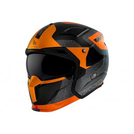 TRIAL HELMET MT HELMETS STREETFIGHTER SV S TOTEM B4 MATT ORANGE XXL