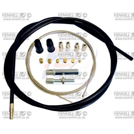 UNIVERSAL THROTTLE CABLE KIT VENHILL U01-4-102-BK 2,35M (2 STROKE) CRNI