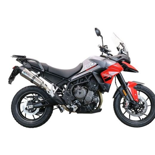 SLIP-ON EXHAUST GPR NEW GRAND PRIX EVO TITANIUM E5.T.98.GPAN.TO BRUSHED TITANIUM INCLUDING REMOVABLE DB KILLER AND LINK PIPE