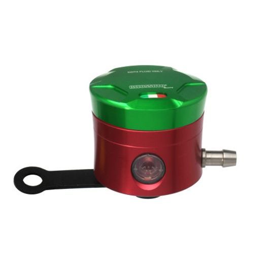 BRAKE FLUID RESERVOIR ACCOSSATO CNC-WORKED STRAIGHT BRACKET INCLUDED GREEN