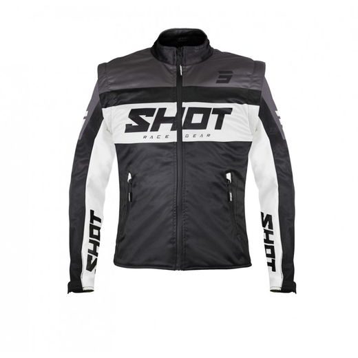 JACKET SHOT SOFTSHELL LITE A08-15B1-B04-12 BLACK / WHITE 2XL