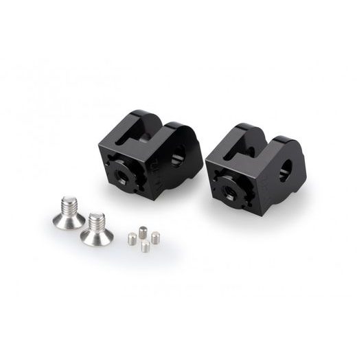 FOOTPEG ADAPTERS PUIG 20270N ADJUSTABLE CRNI