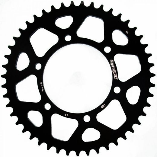 REAR ALU SPROCKET SUPERSPROX RAL-486:47-BLK CRNI 47T, 520