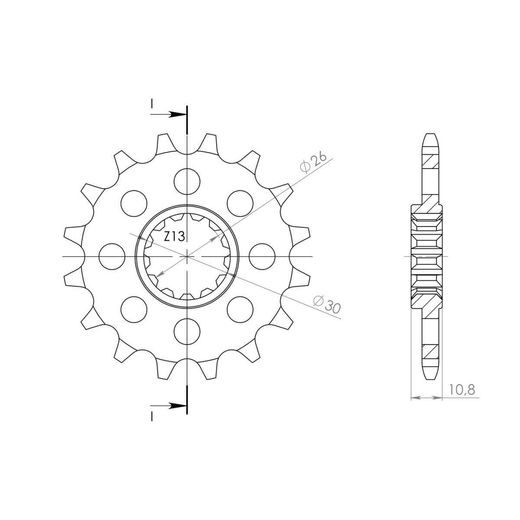 CHAIN KIT EK - SILVER CHAIN 525 SRX, X-RING (X, NX, QX, XS), CHK FRONT SPROCKET SUPERSPROX, CHK REAR SPROCKET SUPERSPROX STEALTH FOR YAMAHA MT-09 850 / 890 2014-2024