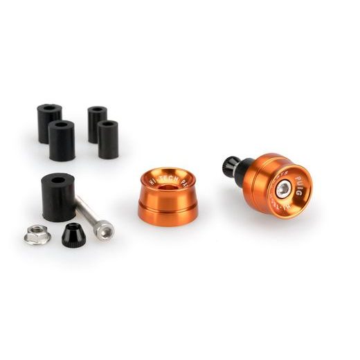 BAR ENDS PUIG SPEED 21016T ORANGE UNIVERSAL M6 13-18MM.