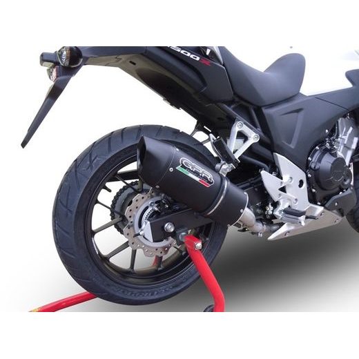 SLIP-ON EXHAUST GPR FURORE NERO H.222.1.FUNE MATTE BLACK INCLUDING REMOVABLE DB KILLER AND LINK PIPE