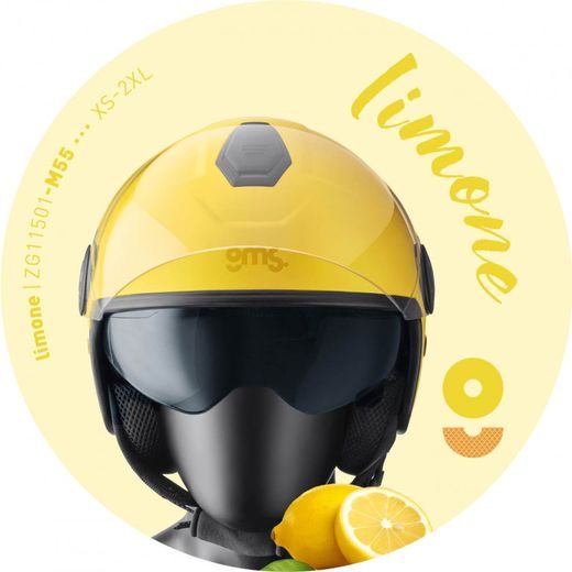 JET HELMET GMS GELATO ZG11501 LIMONE 2XL