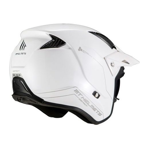 TRIAL HELMET MT HELMETS DISTRICT SV S SOLID A0 GLOSS WHITE XS