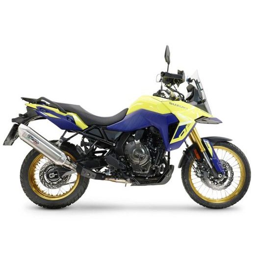 SLIP-ON EXHAUST GPR FURORE-X ACCIAIO INOX E5.S.207.FUXIO BRUSHED STAINLESS STEEL INCLUDING REMOVABLE DB KILLER AND LINK PIPE