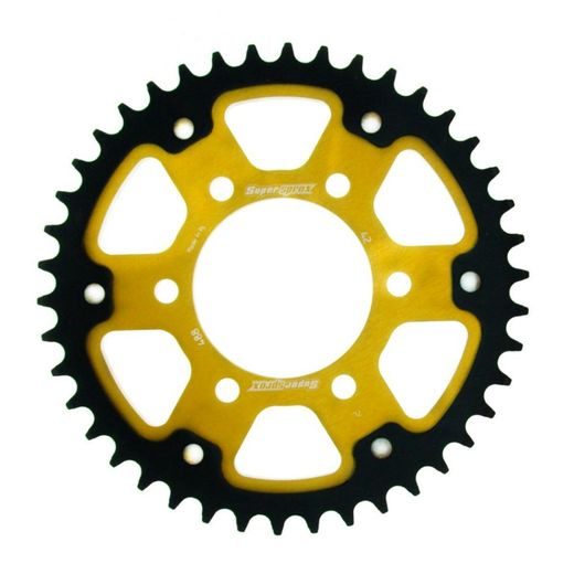 REAR SPROCKET SUPERSPROX STEALTH RST-488:42-GLD ZLATO 42T, 530