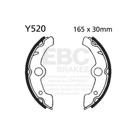 BRAKE SHOE SET EBC Y520