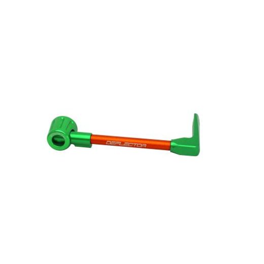 LEVER GUARD ACCOSSATO WITH ORANGE HOSE AND JOINT RIGHT, ALUMINIUM