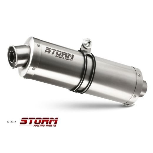 SILENCER STORM OVAL E.006.LX1 STAINLESS STEEL