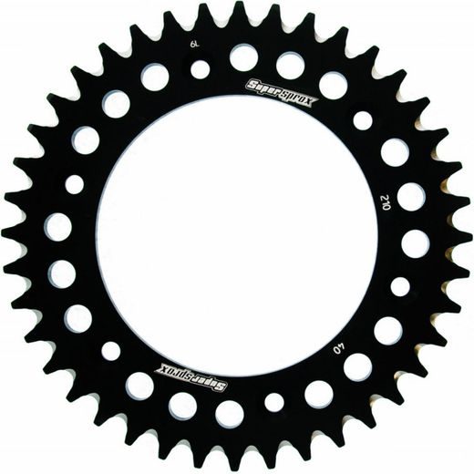 REAR ALU SPROCKET SUPERSPROX RAL-210:40-BLK CRNI 40T, 520