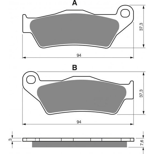 DISK PLOČICE GOLDFREN 031 S33 OFF-ROAD FRONT