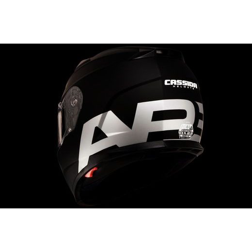 FULL FACE HELMET CASSIDA APEX VISION BLACK MATT/ GREY REFLEX M
