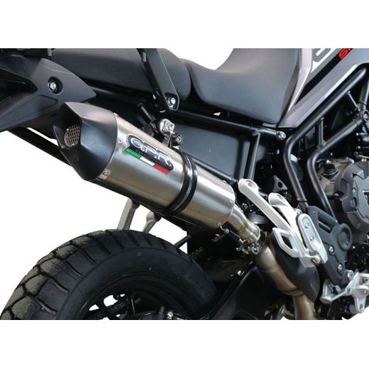 SLIP-ON EXHAUST GPR NEW GRAND PRIX EVO TITANIUM E5.T.98.GPAN.TO BRUSHED TITANIUM INCLUDING REMOVABLE DB KILLER AND LINK PIPE